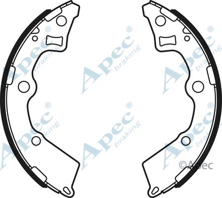APEC BRAKING Комплект тормозных колодок SHU717